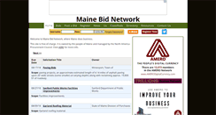Desktop Screenshot of mainebids.com