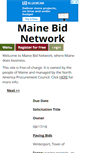 Mobile Screenshot of mainebids.com