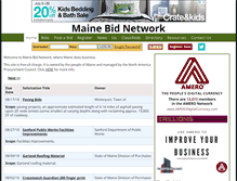 Tablet Screenshot of mainebids.com